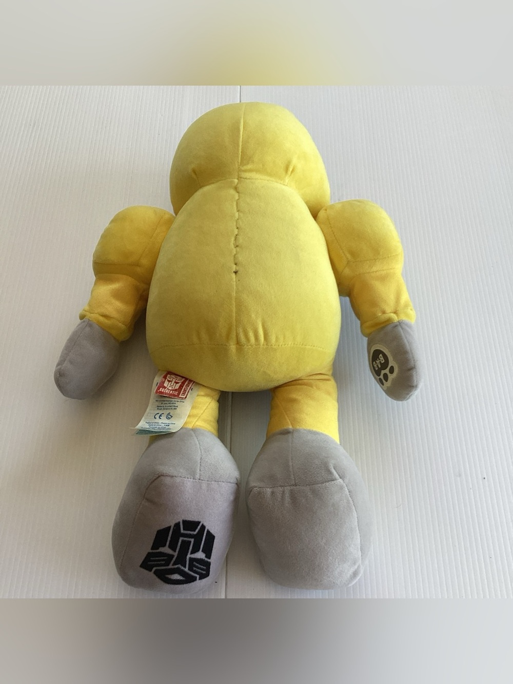 Build A Bear BAB Transformers Bumblebee 17" Plush Movable Arms and Mask 2016 - Picture 6 of 11